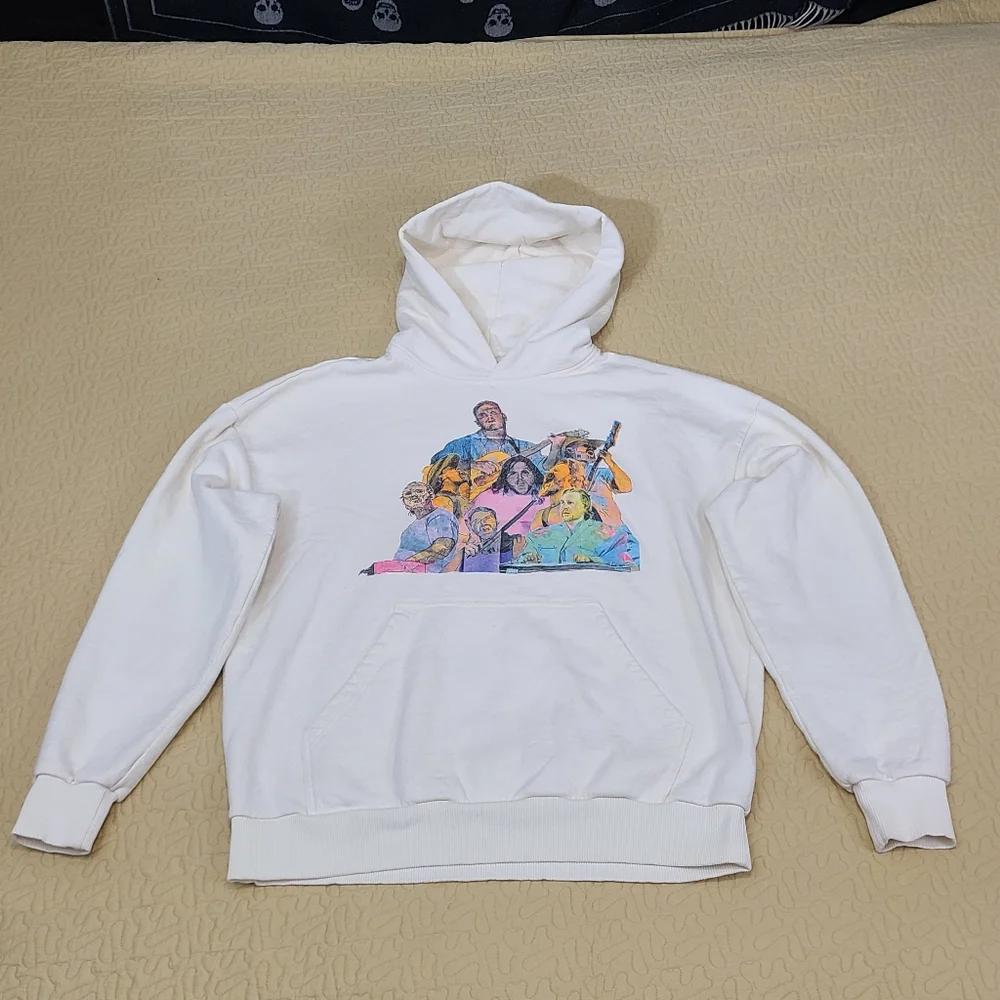 Zach Bryan Quitting Time Country music tour concert hoodie oversized size M - Picture 2 of 7